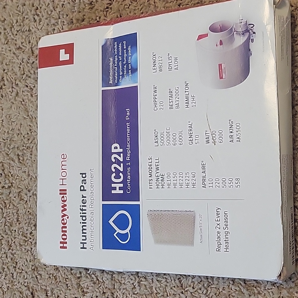 Honeywell HC22P Replacement Ultra Humidifier Filter Pad Aprilaire, Lasko, Lennox